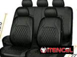 Juego de cubiertas de asiento de automóvil de 9 piezas que incluye 2 cubiertas de asiento delanteras,