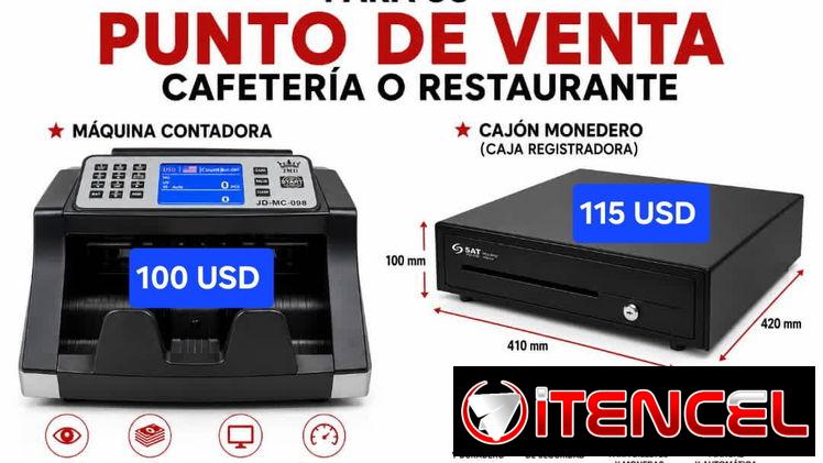 La Habana.  53584876 o 63686960 *Maquina Contadora de Dinero JMD…..100 USD  *Caja Registradora SAT……115 USD  *Kit