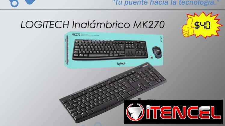!!💻!! Combo de teclado y mouse inalambrico LOGITECH MK270 color negro, NUEVO en caja !!💻!!