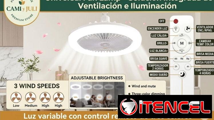 Ventilador de Techo con Luz LE