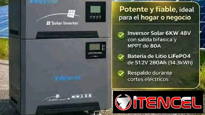 Llegaron los Todo en uno !!   6kw de inversor con 14.34kw eñ bateria