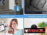Cámara y Pantalla de bebé inteligente con pantalla de 5″, resolución 1080p, Wi-Fi, acceso remoto, visión nocturna