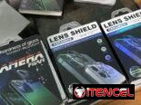 Aros independiente de aluminio y cristal y micas enterizas para iPhone y Samsung (cámaras)