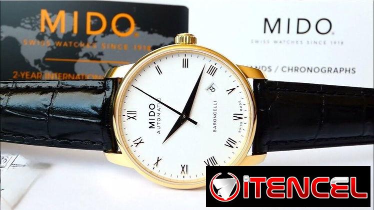 RELOJ DE LUJO SUIZO AUTOMATICO MARCA MIDO BARONCELLI 2 (M86003264) DE 38MM ,CRISTAL ZAFIRO ,MANILLA CUERO Y MÁS 58049738