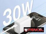 1 HORA Cargador PD 30W MAX y Cable Tipo C 3A
