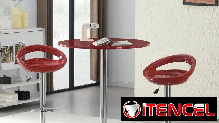Banquetas giratorias  para bar 🍸 75 USD negra roja blanca 2 estilos mensajería disponible para toda la habana