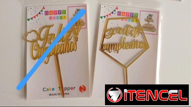De cumpleaños: numeros inflab. $400, numeros velas $400, velas volcanicas $450, toppers $200, cortinas verdes $450