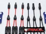 Pareja de Cables mc4 en Y para conectar paneles en paralelo