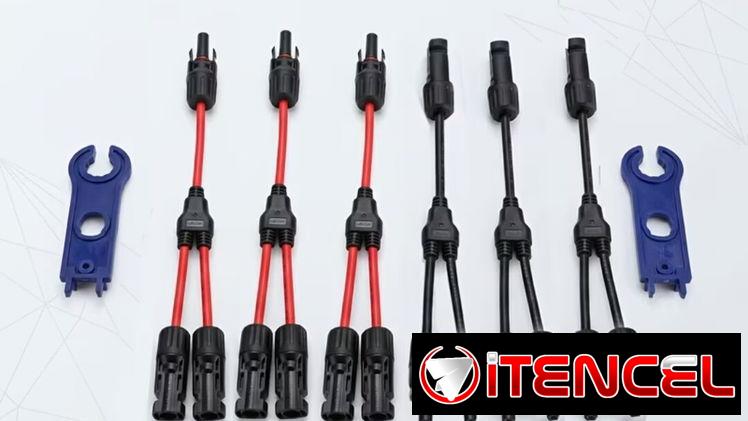 Pareja de Cables mc4 en Y para conectar paneles en paralelo
