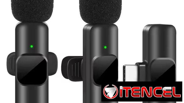 Micrófono Lavalier inalámbrico, Mini micrófono para grabación de Audio y vídeo para iPhone, iPad, Android, portátil, jue