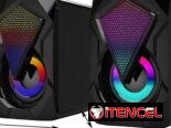 – Bocinas con Luces RGB para Computadora con Subwoofer,  y Conexión USB