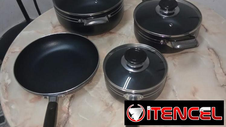 🚧 SET DE OLLAS ANTIADHERENTES PARA INDUCCIÓN (7 PIEZAS) MARCA ROYAL 🚧