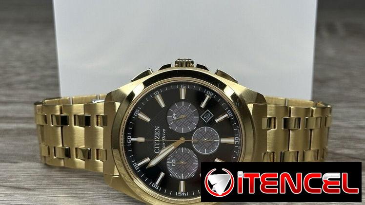 CITIZEN ECODRIVE PEYTEN (CA4512-50E) DE HOMBRE CON CRONOGRAFO , 41MM EN ACERO DORADO Y CRISTAL DE ZAFIRO  58049738