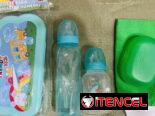 Biberones engomados 4 y 8 onz y tetes de miel