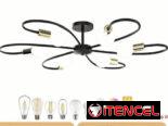 A-12 Lámpara De Techo Moderna vintage sputnik De 6 Luces 54321470 + modelos …