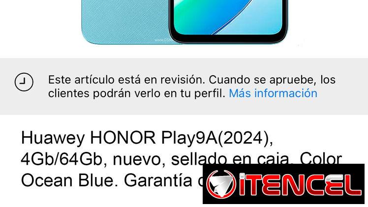 ✅ HONOR Play9A del 2024, 4GbRAM 64GbROM, nuevo y sellado en caja. Color Ocean Blue. Garantía de 15 días contra defectos.