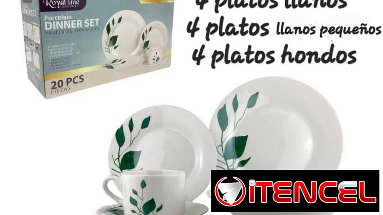 Platos. Vasos. Jarra. Tazas. Espumadera