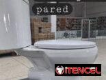 Juego de taza de baño con sus herrajes completos , taza que descarga a la pared entre otros