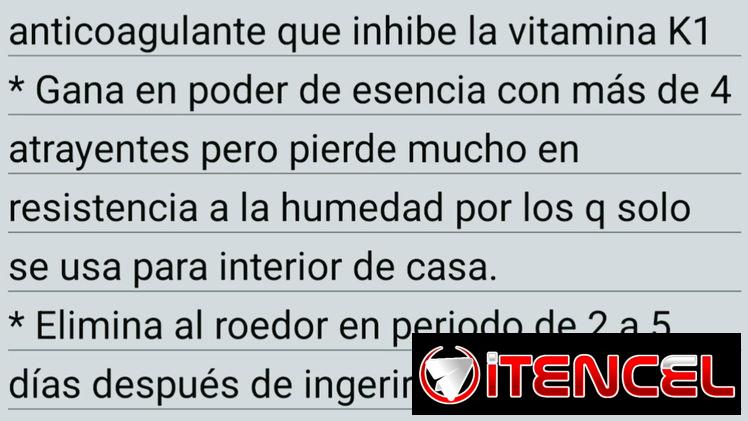 Venta de venenos para roedores.