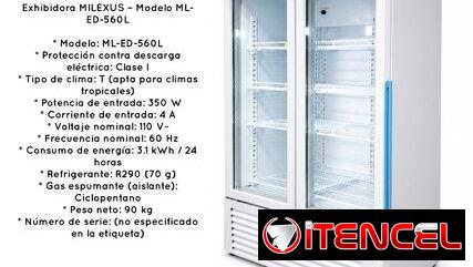 Exhibidoras heladeras freezer minibar refrigerador dispensador