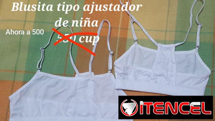 Blusita o ajustador blanco de niña