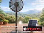 Ventiladores de Pedestal Recargable Sanumo LED tubo,modo de control mando a distancia, 6 v, duración de la bateria