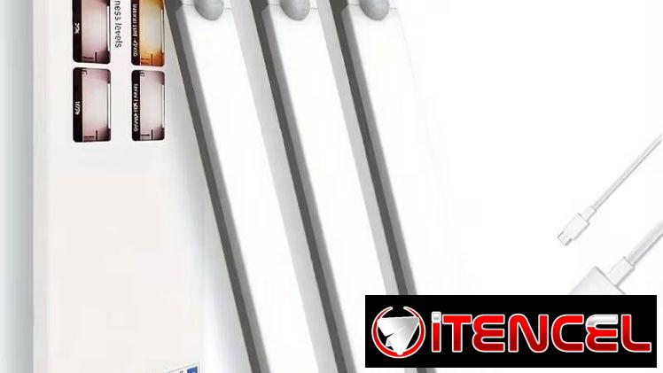 – 3 Luces LED USB Recargables con Base Magnética