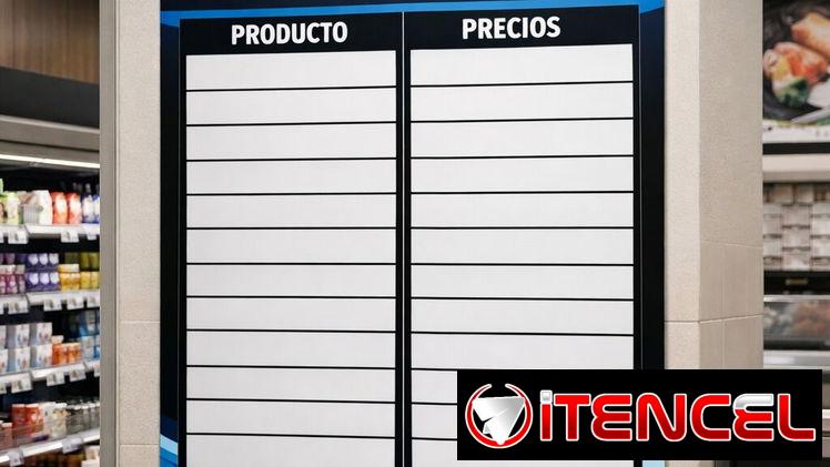 Cartel productos