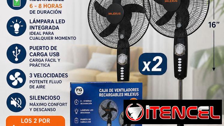 Caja de 2 ventiladores de 16″