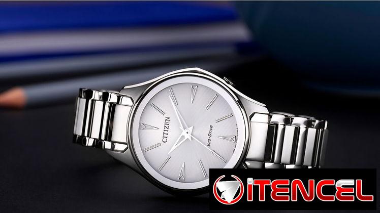 CITIZEN ECODRIVE MODENA PARA MUJER (EM0590-54A) DE 36MM , NUEVO A ESTRENAR , EN ACERO INOXIDABLE , OFERTON  58049738