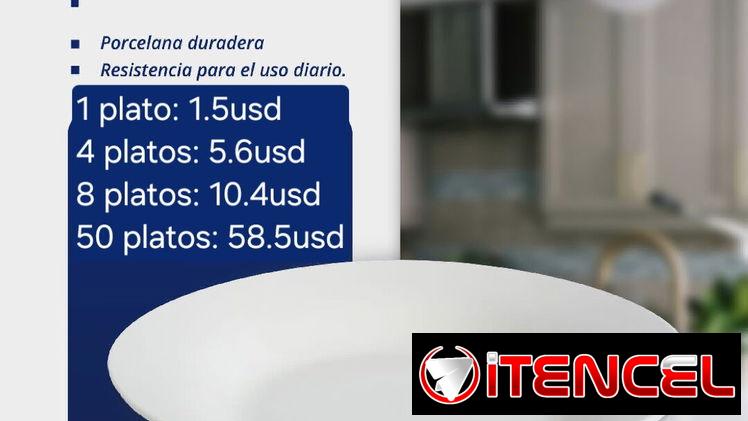 Platos de porcelana