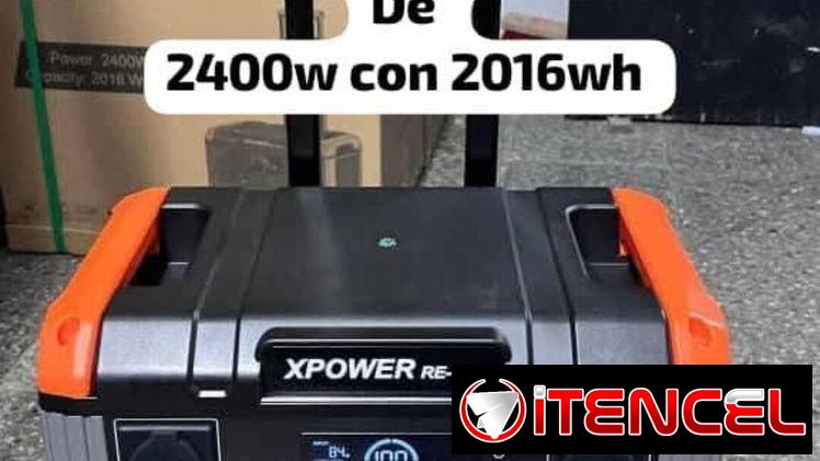 Estación⚡ Portátil X-Power RE-T20  🔋 2016 Wh Capacidad ✅ 2400 W Nominal