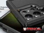 Forro negro de 3 piezas con alta protección anticaidas (militar)para iPhone y Samsung gama alta.
