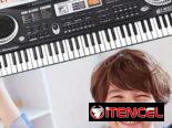 Pianola electrónica y micrófono para principiantes, niñas y niños. | videojuegoshabana.com