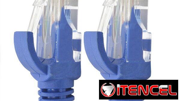 Cable de Red UTP CAT 6 RJ45 de 3 Metros Marca EXCEL Color Azul Nuevo Sellado en 2500 CUP