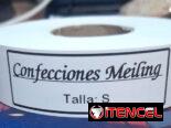Etiquetas personalizadas y tallas