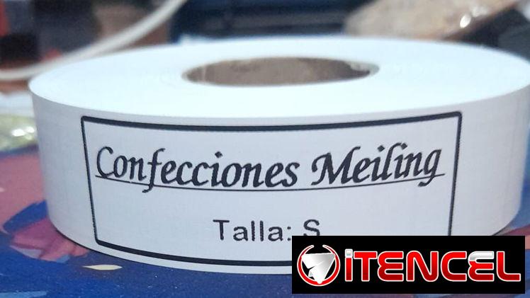 Etiquetas personalizadas y tallas