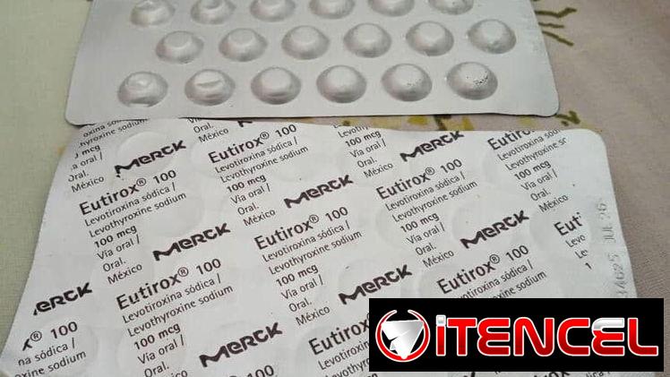 Levotiroxina sódica de 100 mg 25 tabletas