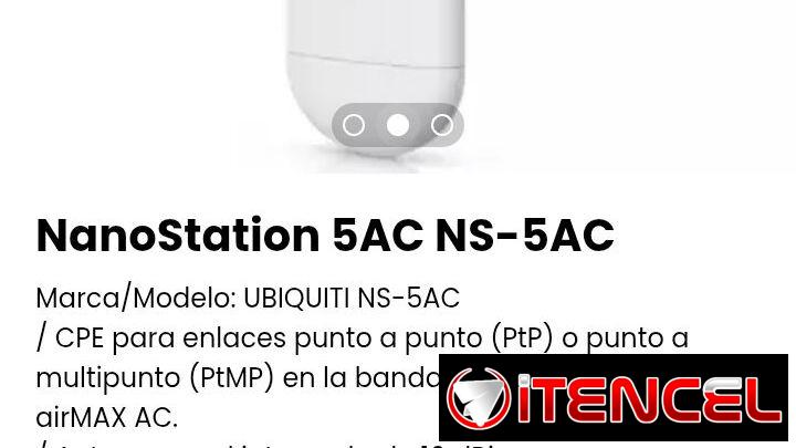 NanoStation 5AC NS-5AC. Marca/Modelo: UBIQUITI NS-5AC. Nuevo en caja