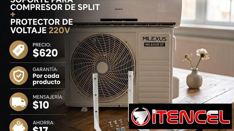 🎁 CLIMATIZALE LA CASA 🎁 COMBO DE SPLIT 2T + SOPORTES + PROTECTOR. FACTURA Y GARANTÍA. 📲 54833699