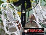 Ventilador de Pedestal Recargable Solar de 16″