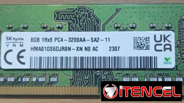 RAM DDR4 DE LAPTOP CASI NUEVA, DE 8GB A 3200 AL 52843801