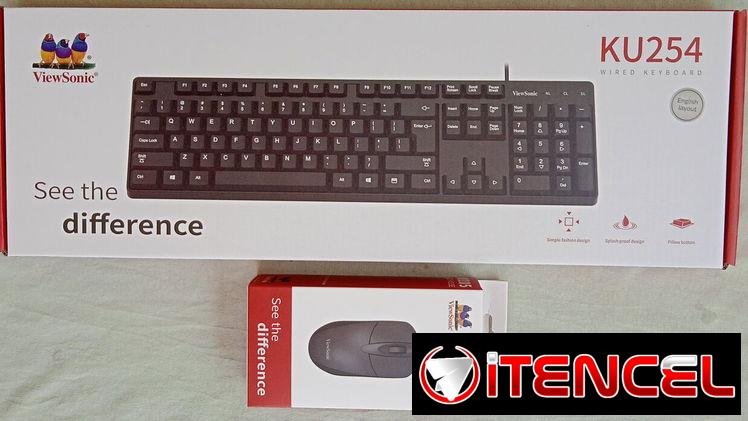 Kit de Teclado y Mouse de Cable ViewSonic – KU254 & MU105  📦 Nuevo en su Caja 📦