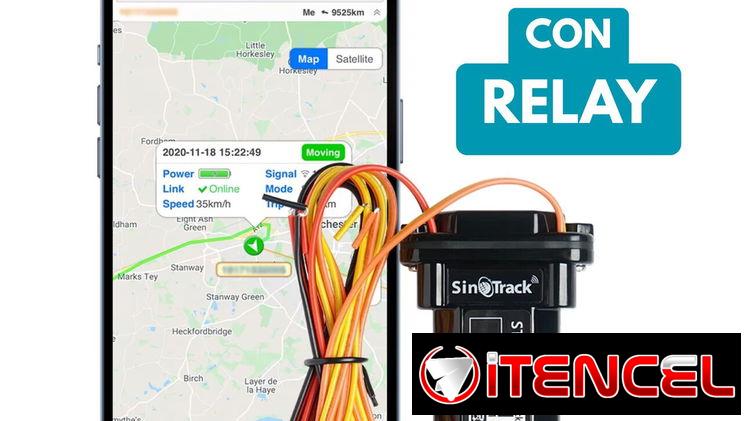 GPS Carro Moto Auto con RELAY SINOTRACK ST-901 ORIGINAL | Seguimiento Tiempo Real Tarjeta SIM Datos Móviles Localizador