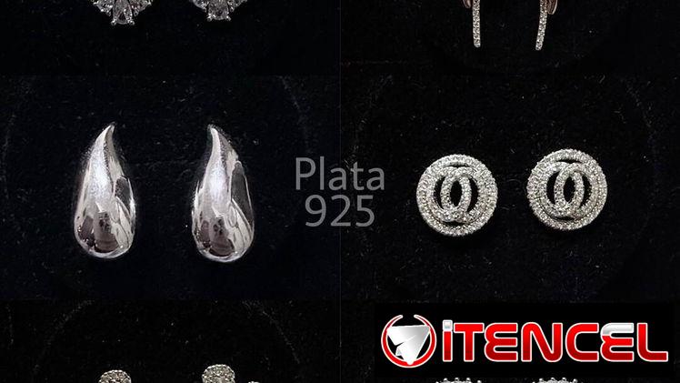 Aretes y Argollas de Plata 925