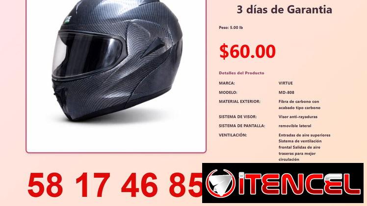 CASCO INTEGRAL DE FIBRA DE CARBONO