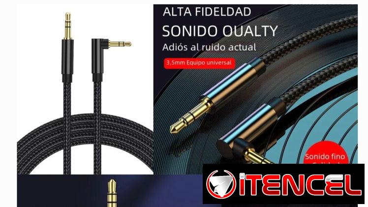 Cable auxiliar de audio minijack 3.5mm de varios tamaños