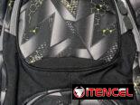 Mochilas con varios zipper y compartimentos, bien fuertes de lona gorda !