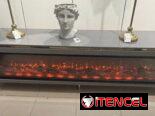 Mesa TV con chimenea Electrica