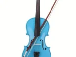 🎵Violín Acústico 4/4 – Acabado Premium Celeste Azul 🎵